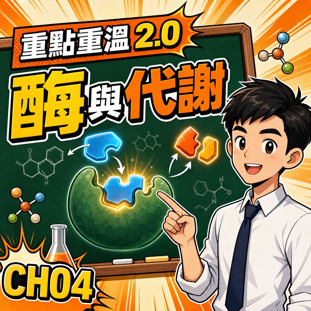 DSE 酶活性全攻略:溫度、pH 與新陳代謝重點-DSE生物科重點重溫2.0封面