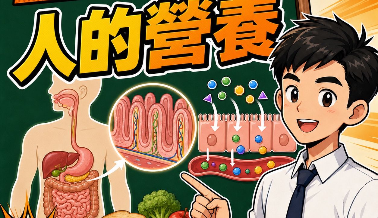 人的營養：消化、吸收與同化 DSE Biology 流程－DSE生物科重點重溫2.0封面