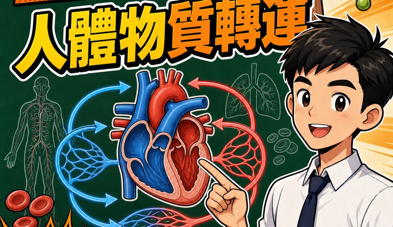 人體物質轉運：心臟、血管與雙循環 DSE 整合－DSE生物科重點重溫2.0封面