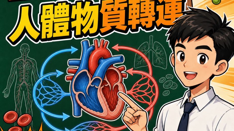 人體物質轉運：心臟、血管與雙循環 DSE 整合－DSE生物科重點重溫2.0封面