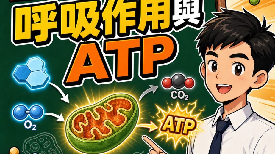 呼吸作用與 ATP：有氧、缺氧呼吸及實驗題－DSE生物科重點重溫2.0封面