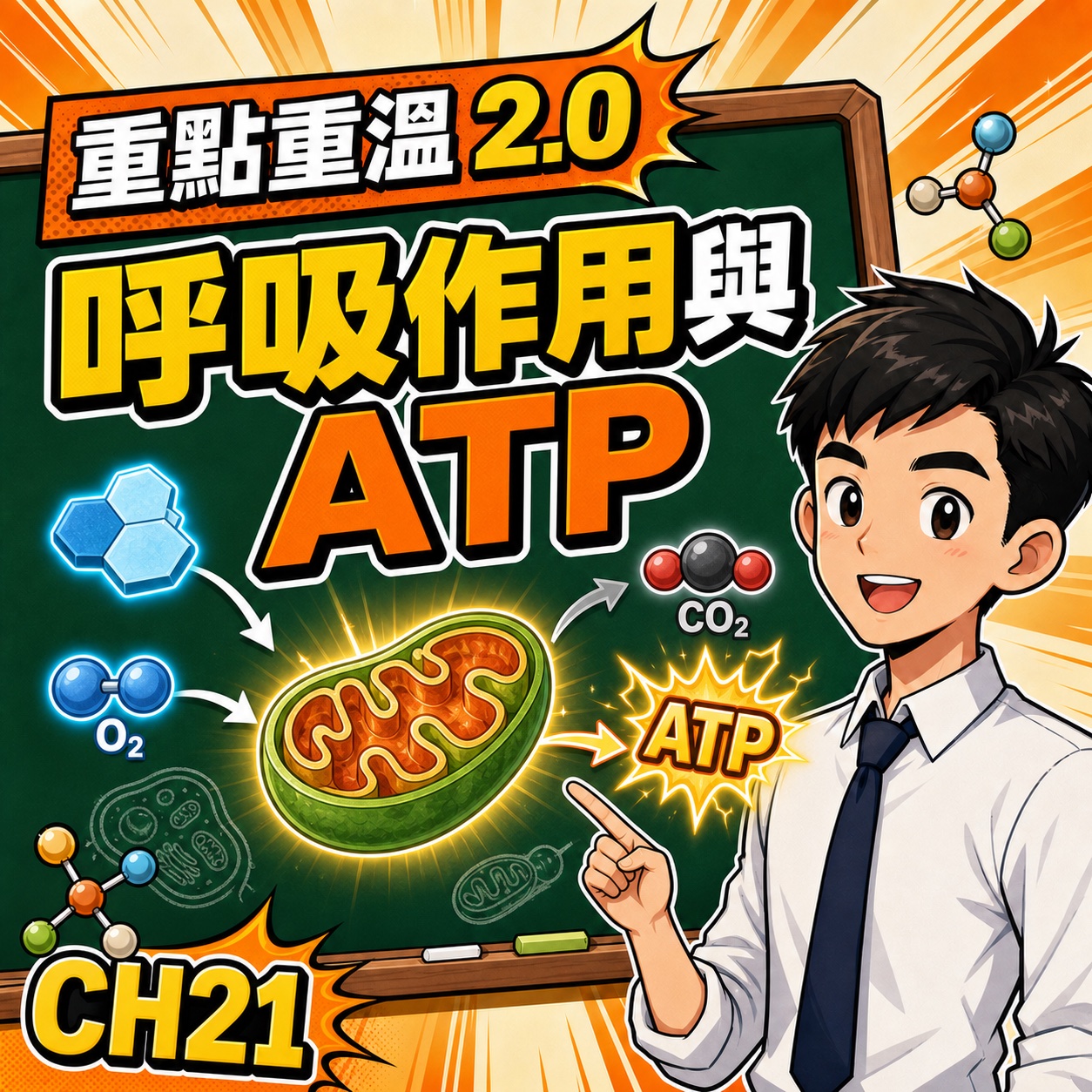 呼吸作用與 ATP:有氧、缺氧呼吸及實驗題-DSE生物科重點重溫2.0封面