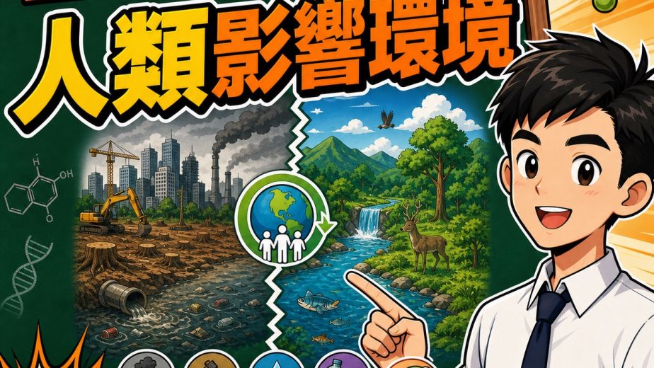 人類對環境的影響：資源耗竭、都市化與水污染－DSE生物科重點重溫2.0封面