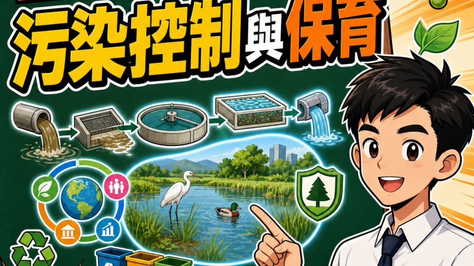污染控制與保育：污水處理、保護區及可持續發展－DSE生物科重點重溫2.0封面