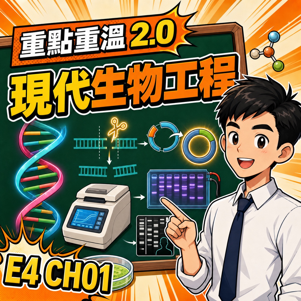 現代生物工程技術:重組 DNA、PCR 與 DNA 指紋-DSE生物科重點重溫2.0封面
