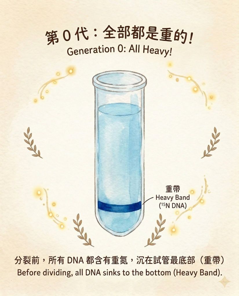 【DSE Bio 經典實驗】被譽為「生物學史上最美的實驗」：梅瑟生-史達實驗與 DNA 半保留複製機制拆解｜DSE Biology 圖卡 7