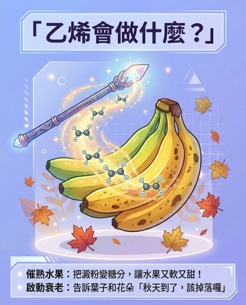 【DSE Bio 生物日常】香蕉變黃 vs 運動員「開掛」？兩種高效激素的跨界對決！｜DSE Biology 圖卡 5