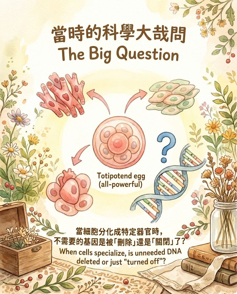 【DSE Biology 知識點】複製技術鼻祖：古魯東 (John Gurdon) 的青蛙核移植實驗與細胞分化迷思｜DSE Biology 圖卡 3