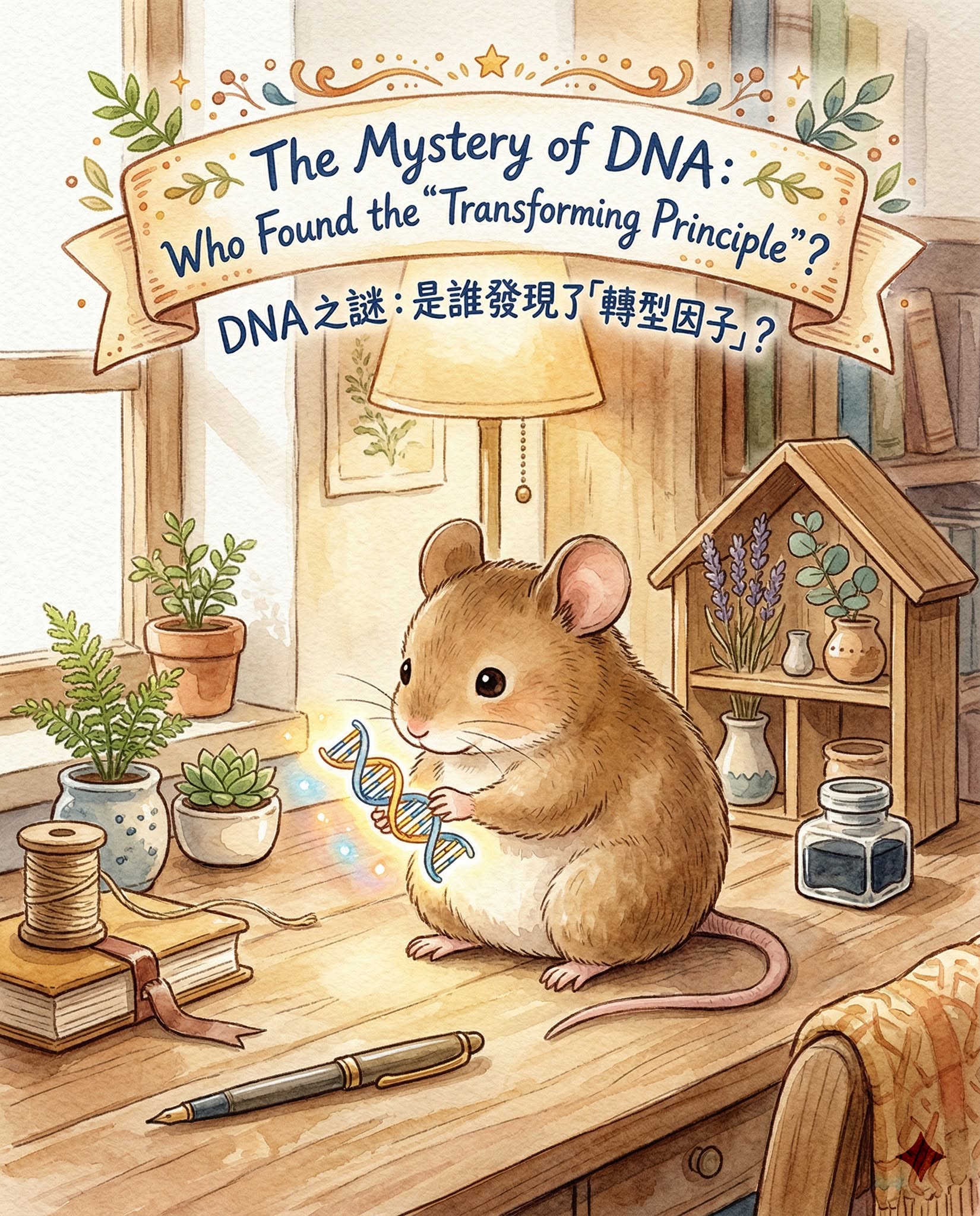 【DSE Bio 經典實驗】究竟是誰解開了 DNA 的身世之謎？格里菲斯與艾佛瑞的轉型實驗全解析｜DSE Biology 圖卡 2