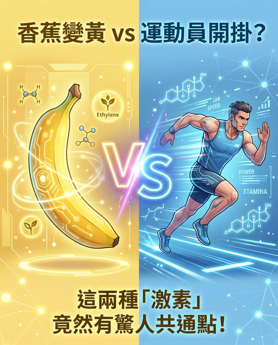 【DSE Bio 生物日常】香蕉變黃 vs 運動員「開掛」？兩種高效激素的跨界對決！｜DSE Biology 圖卡 2