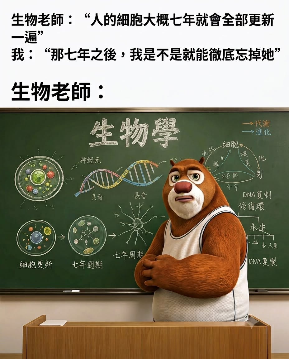 【DSE 生物科迷思】細胞七年更新一次？原來這是生物學誤解！｜DSE Biology 圖卡 2